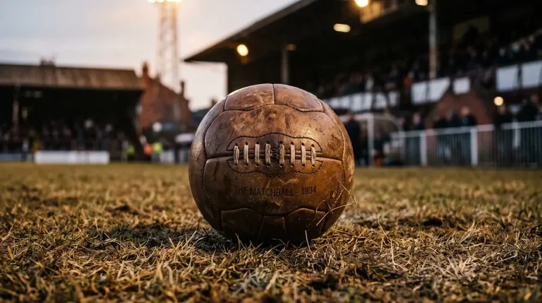 Football on a grass pitch under stadium floodlights representing offshore sports betting markets